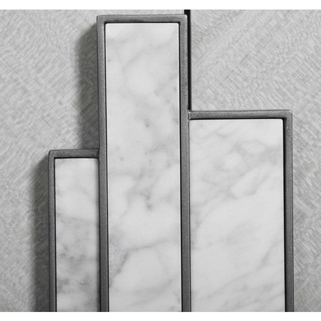 Gray 1990s Pair of Mid-Century Modern Cabinets by Uttermost For Sale - Image 8 of 10