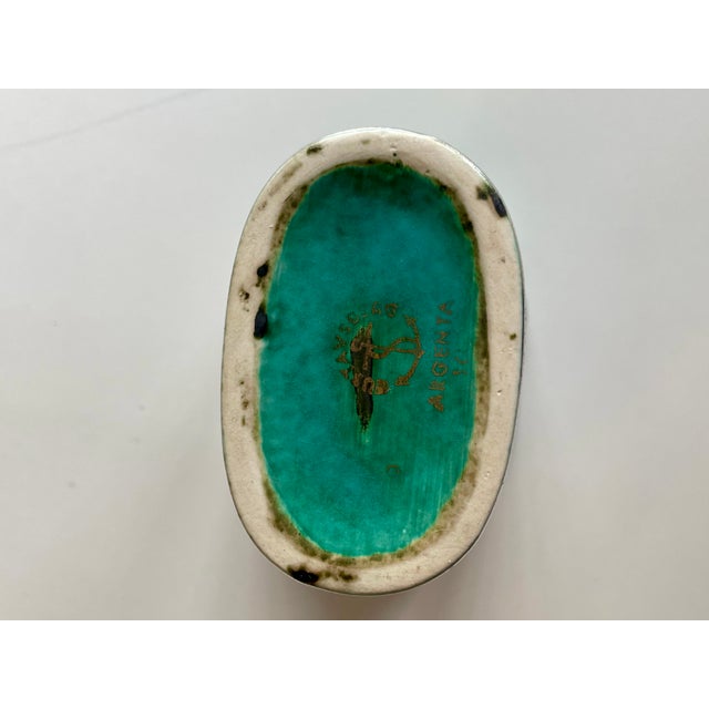 Metal Vintage Ceramic Pieces by Wilhelm Kage for Gustavsberg, 1950s, Set of 3 For Sale - Image 7 of 9