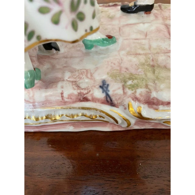 Black Antique French Victorian Porcelain Figurine by Eugene Clauss For Sale - Image 8 of 15