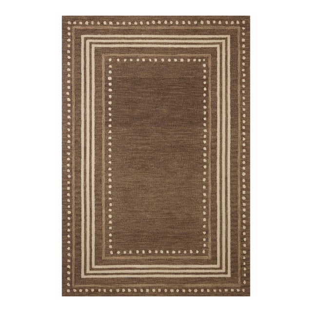 Chris Loves Julia x Loloi Alfie Bark / Natural 5'-0" x 7'-6" Area Rug For Sale