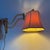 Mid-Century Brass Wall Light with Adjustable Swing Arm and Off-White Lampshade For Sale - Image 6 of 13