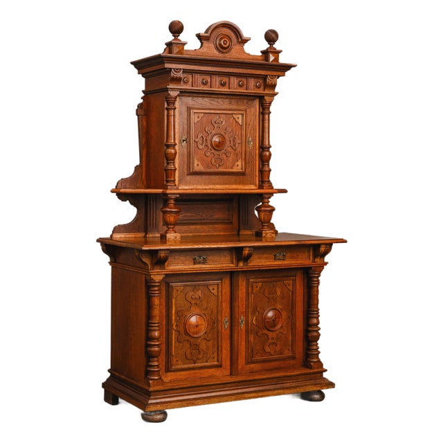 Gründerzeit Cupboard in Oak, 1800s For Sale
