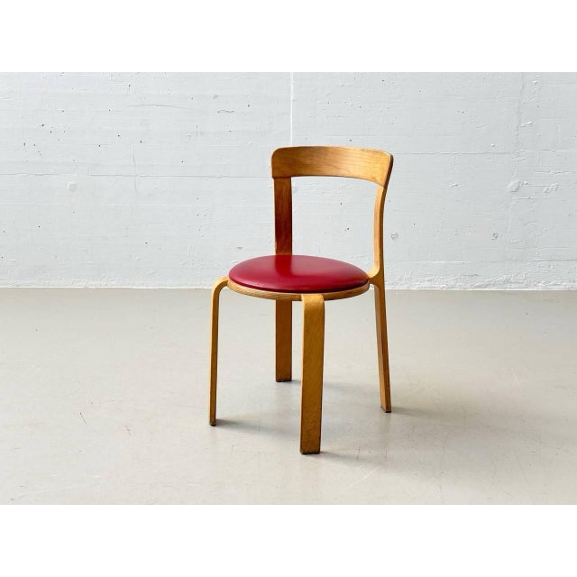 Wood Chair with Seat Cushion by Bruno Rey for Dietiker, 1970s For Sale - Image 7 of 16