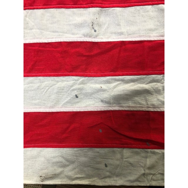 Nautical Vintage Large Nautical Cotton Flag of Maylasia For Sale - Image 3 of 11