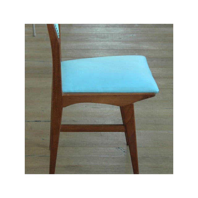 Blue Blue Skai Chairs, 1960, Set of 4 For Sale - Image 8 of 16