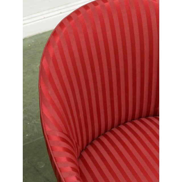 Mid 20th Century French Striped Chair For Sale In Los Angeles - Image 6 of 7