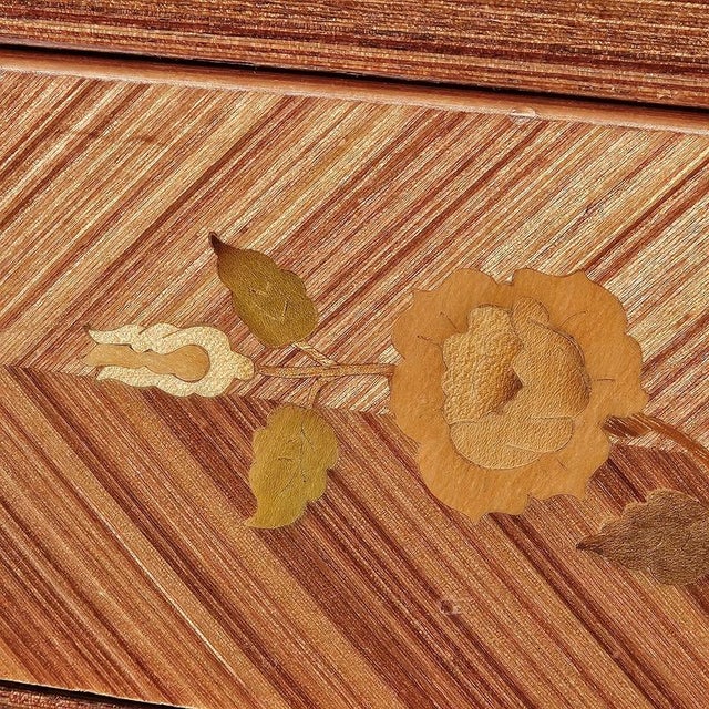 Mid-Century French Nightstand in High Gloss Wood For Sale - Image 11 of 18