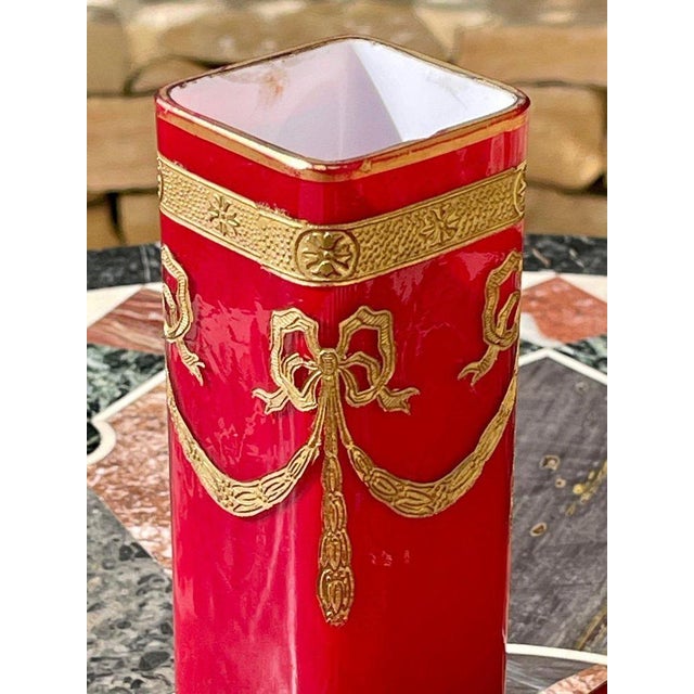 Glass Vases, Set of 2 For Sale - Image 4 of 13