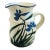Blue Iris Studio Pottery Pitcher Signed Steinman For Sale