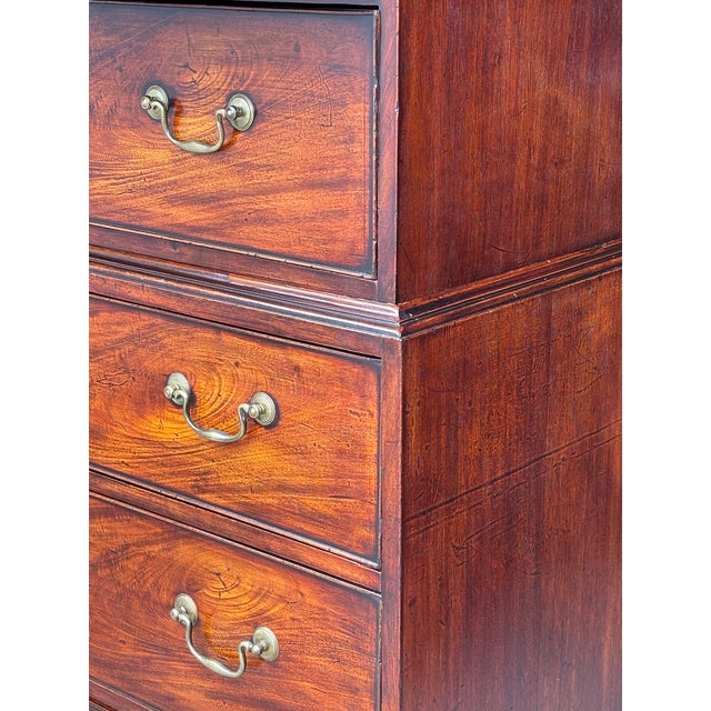 18th Century George III Mahogany Chest on Chest, 1780 For Sale - Image 10 of 12