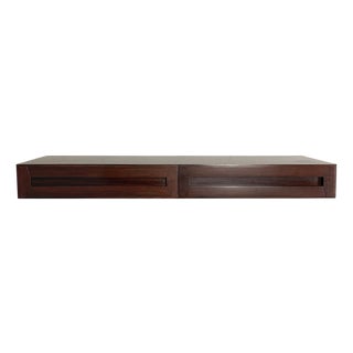 Mid-Century Modern Italian Wood Wall Console attributed to Vittorio Introini, 1960s For Sale