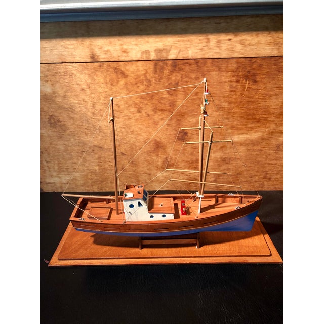 Vintage Amalfi Palermo Italian Wooden Fishing Boat Chairish
