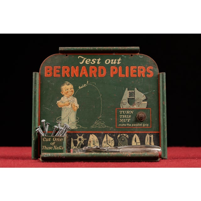 c. 1920s; The William Schollhorn Co. - New Haven, CT Painted tin lithograph countertop advertising display with attached...