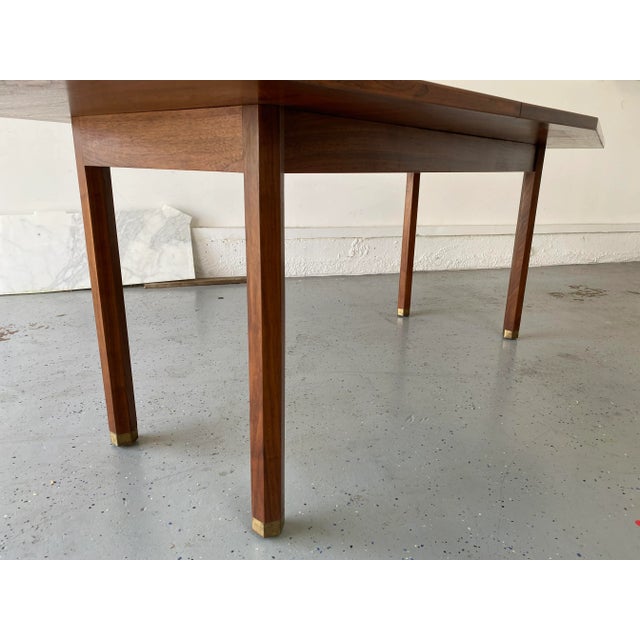 1950s Rare Edward Wormley for Dunbar Dining Table From the Oldsmobile Headquarters - Gorgeous Sculptural Dining Table For Sale - Image 5 of 13