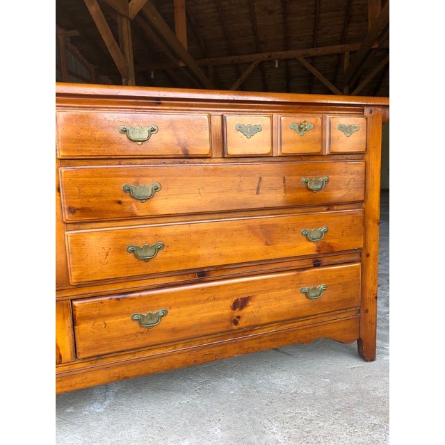 Link Taylor Pine Farmhouse Dresser With Mirror Chairish