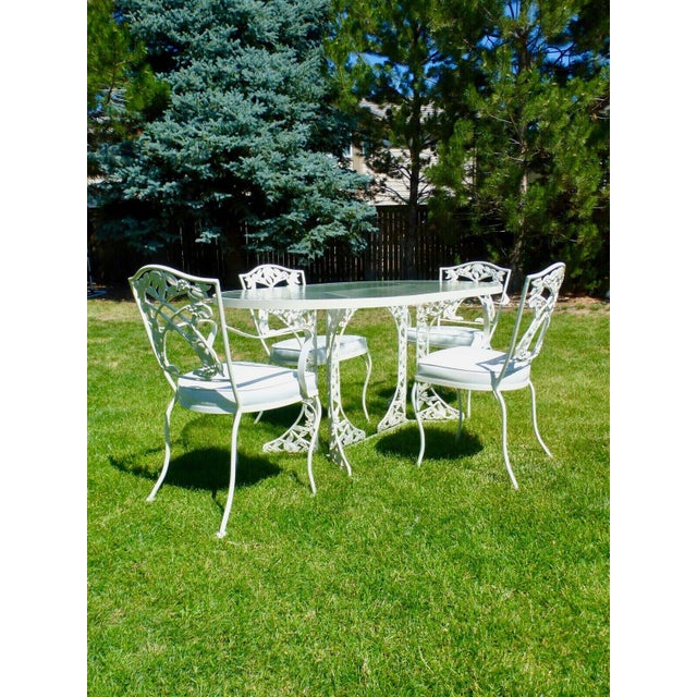 Vintage O W Lee Patio Furniture Set Table & Chairs 5 Pc Set Chairish