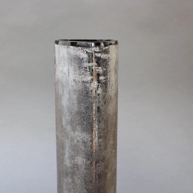 Italian Vintage Scavo Murano Glass Excavation Vase by Alfredo Barbini, 1970s For Sale - Image 13 of 18