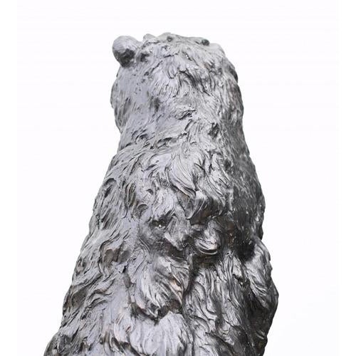 Brown Large American Bronze Bear Garden Statue For Sale - Image 8 of 11