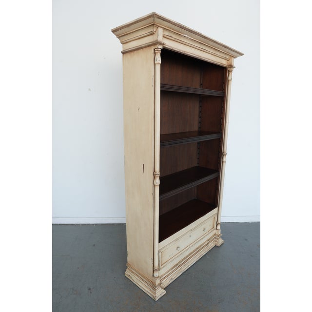French Vintage French Inspired Bookshelf For Sale - Image 3 of 15