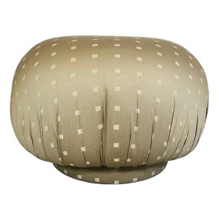 Post-Modern Swivel Pouf Ottoman Attributed to Kagan for Directional 1980s For Sale