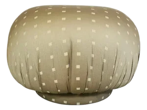 Post-Modern Swivel Pouf Ottoman Attributed to Kagan for Directional 1980s
