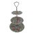 Vintage Norquest China 3-Tier Hand Painted Floral Porcelain Lazy Susan Marked For Sale