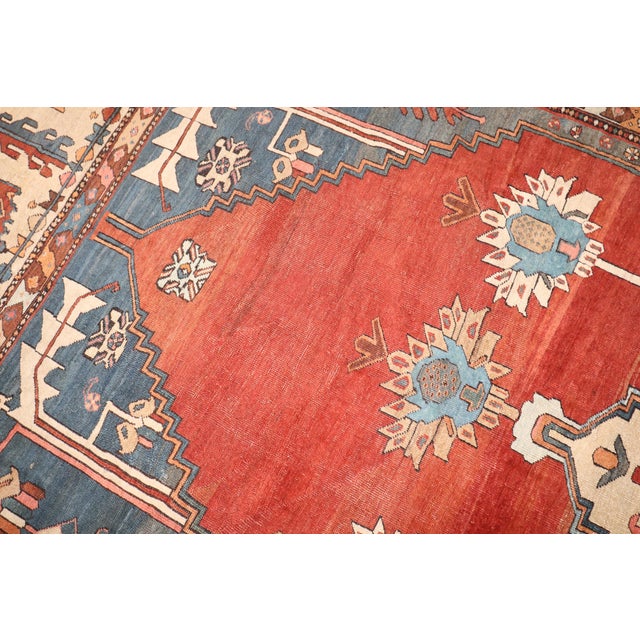 Persian Zabihi Collection Antique Tribal Persian Bakshaish Rug - 9'9" x 15'1" For Sale - Image 3 of 12
