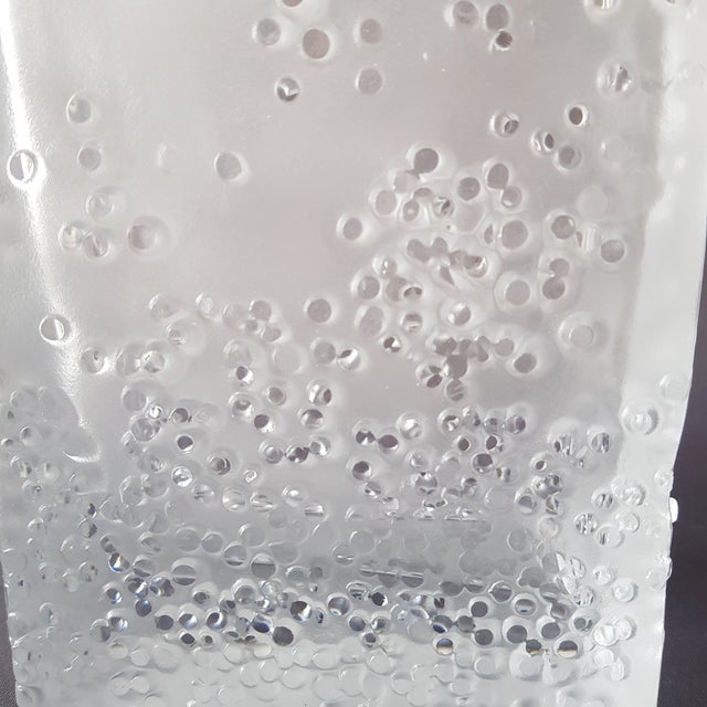 1970s Heavy Glass Vase by Peill & Putzler, Germany For Sale - Image 6 of 12