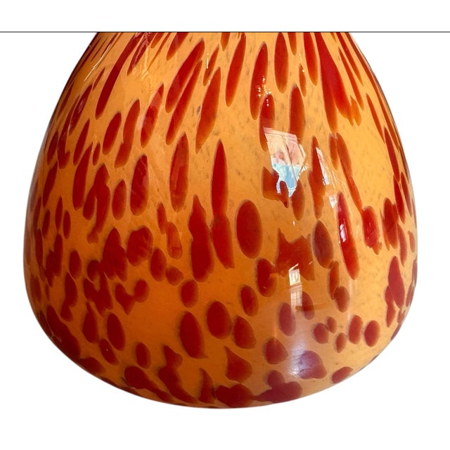 Late 20th Century Italian Tortoiseshell Art Glass Vase For Sale - Image 11 of 12
