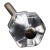 Vintage 1 In. Hexagon Clear Glass Drawer Cabinet Knob For Sale