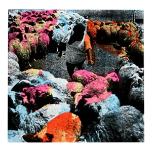 Menashe Kadishman, Circle of Sheep, Serigraph