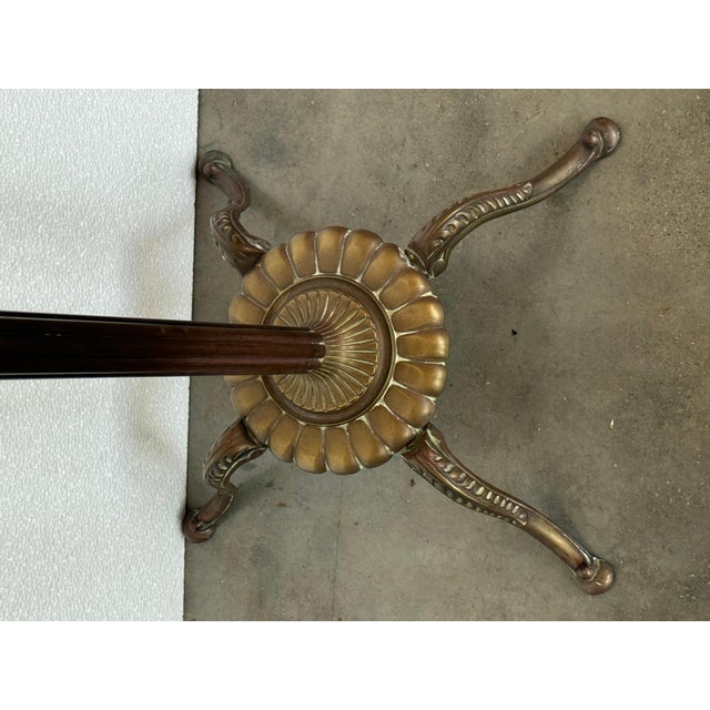 Bronze Early 20th Century Bronze and Brass Burnished Art Nouveau Belle Epoque Hanger, Bronze Grifone Feet For Sale - Image 8 of 18