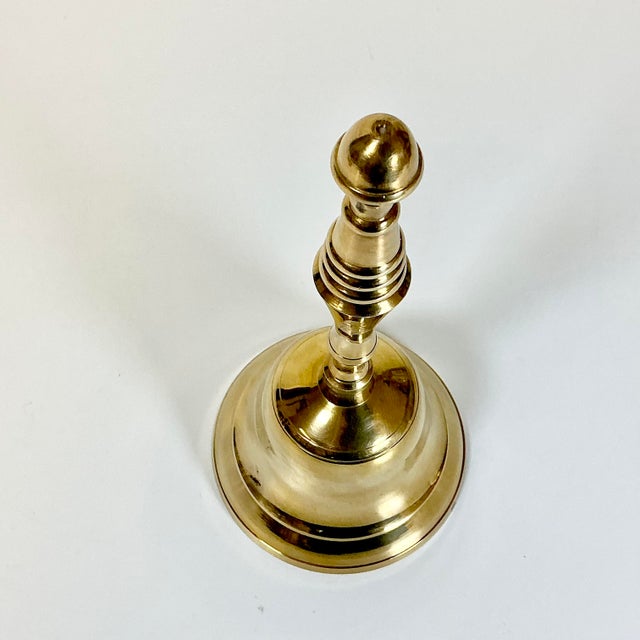 1970s Mid-Century Brass Dinner or Front Desk Chime Bell Decorative Object. For Sale - Image 12 of 12