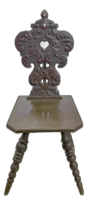 Antique Hand-Carved Welsh Hall Chair