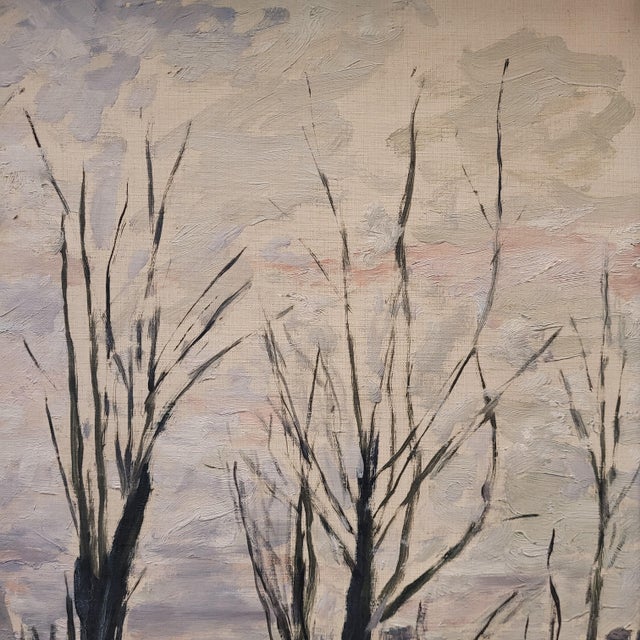 Henry Savoye, Urban View in Winter, 20th Century, Oil on Canvas For Sale - Image 10 of 18