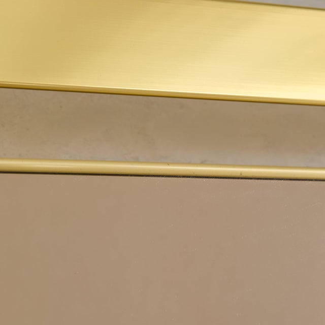 1970s Italian Smoked Bronze Wall Mirror No. 02 Attributed to Luciano Frigerio, 1970s For Sale - Image 5 of 12