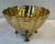 Metal Vintage Heavy Brass Footed Planter For Sale - Image 7 of 8
