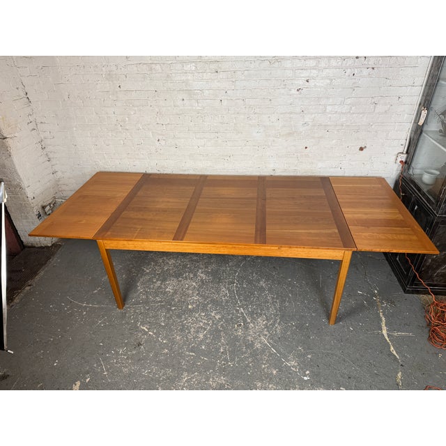 Vintage Danish Modern Extendable Teak Dining Table by Ansager Møbler For Sale - Image 4 of 16