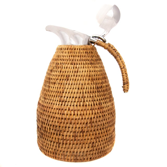 Boho Chic Boho Chic Artifacts Rattan 1.5 L Thermos For Sale - Image 3 of 5