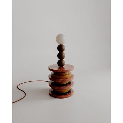 Stacked Silhouette Sun Bedside Table Lamp by Esther Knopfler For Sale - Image 4 of 14