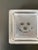 Glass Antique Swedish Clear Frosted Glass Crown Design Catchall Square Dish For Sale - Image 7 of 12