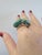 We offer free 2-day shipping! This is a vintage ring with kissing frogs made from malachite gemstone Circa 1960 Details:...