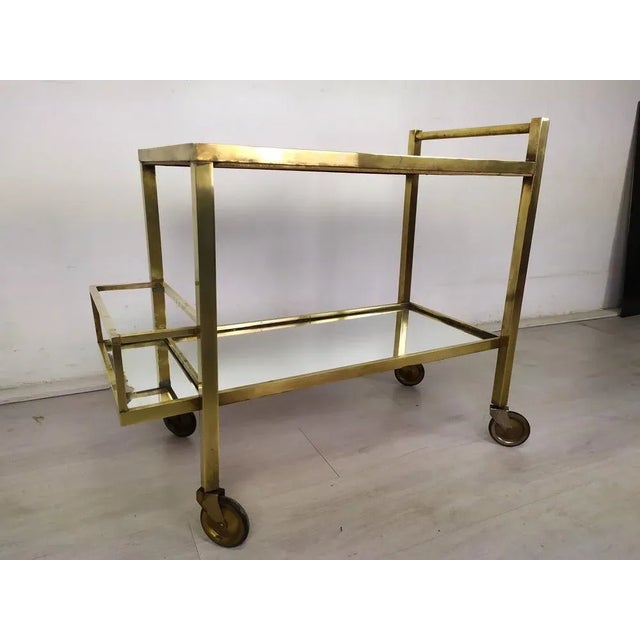 1930s Art Deco Modern Trolley by Jacques Adnet For Sale - Image 5 of 18
