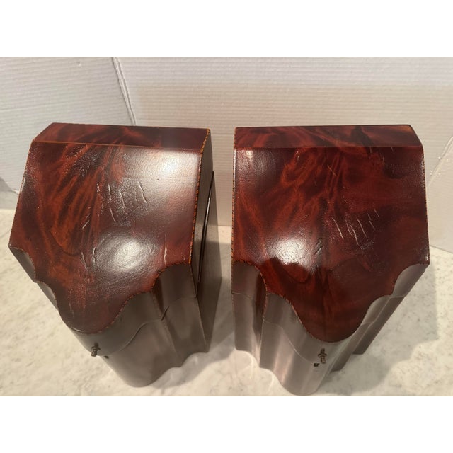 Early 19th Century Pair of 19th Century Mahogany Letter Boxes With Satinwood Inlay For Sale - Image 5 of 10