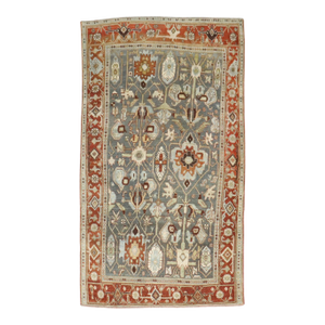 Antique Zabihi Collection Persian Bidjar Accent Rug