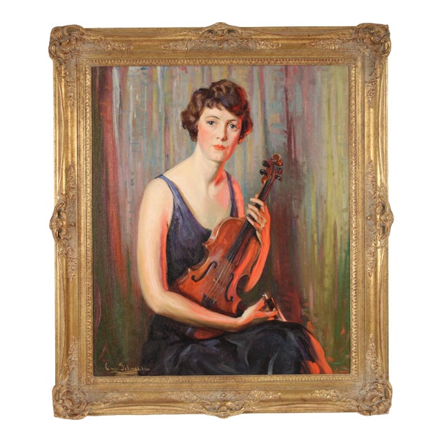 Portrait Painting by Christian Von Schneidau For Sale