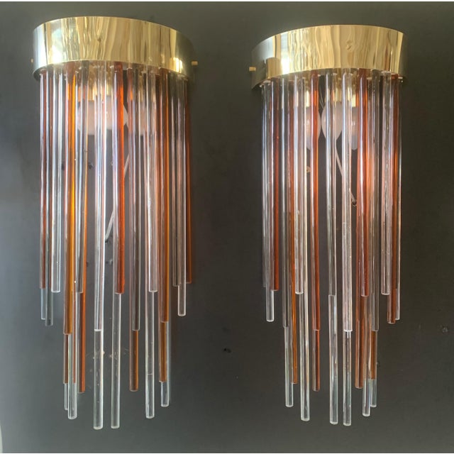 Murano Glass Altobosco Appliques, 1980s, Set of 2 For Sale - Image 6 of 9