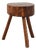 Rustic Oak Tripod Stool with Round Wooden Seat, France, 1920 For Sale