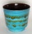 Large Blue Turquoise Flower Pot attributed to Aldo Londi for Bitossi, 1960s For Sale - Image 9 of 12
