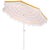 Metal Lucerna 9 Ft Crank Umbrella, Yellow Stripe/White Pole For Sale - Image 7 of 9